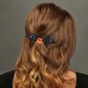 Unique Bargains Women's Halloween Funny Bat Wing Pumpkin Hair Clip 1 Pc - 2 of 4