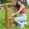 GoSports Premium Wood Stained Six Player Croquet Set with Handcrafted Wooden Stand - 4 of 4