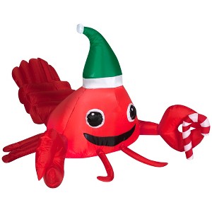 Gemmy Christmas Airblown Inflatable Lobster, 2 ft Tall, Multi - 1 of 4