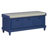 NicBex Storage Bench with Cushion,Classic Shoe Bench with 3 Drawers for Living Room,Entryway,Navy Blue - 4 of 4