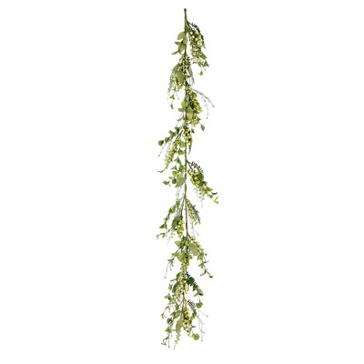 Vickerman 6' Artificial FERN/ BERRY/ EUCALYPTUS GARLAND