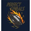 "Perfect Spirals" Flaming Football Youth Short Sleeve Tee - 2 of 2