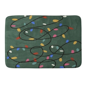 Gigi Rosado Christmas fairy lights Memory Foam Bath Mat - Deny Designs - 1 of 4