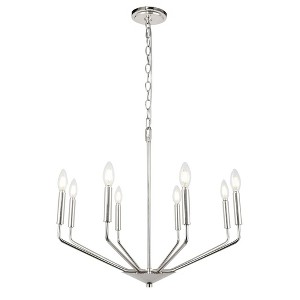 Elegant Lighting Enzo 8 light Chrome pendant - 1 of 4