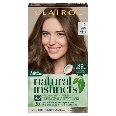 Natural Instincts Clairol Hair Color Cream - 6 Light Suede - 1 :