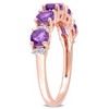 EVERLY JEWELRY | Multiple-color option in Silver Eternity Ring with Multiple color gemstone Options. - 2 of 4