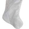 Northlight 20.5-Inch White Glitter Sheer Organza With a Faux Fur Cuff Christmas Stocking - 3 of 3