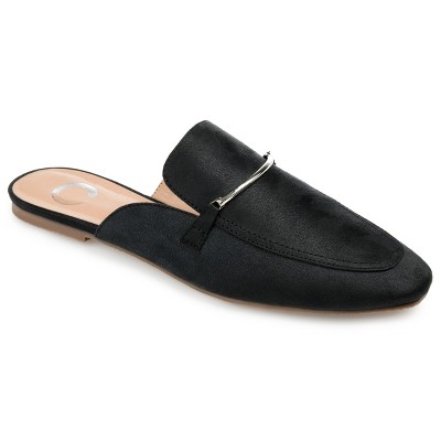 Journee Collection Women's Ameena Slip On Square Toe Mules Flats