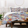 Deny Designs 3pc Full/Queen Julia Walck Nostalgic Seashore Duvet Cover and Pillow Sham Blue: 300 Thread Count, Woven Polyester - 3 of 4