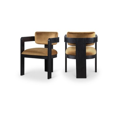 Meridian Furniture,Sacha Velvet Dining Chair, Set of 2