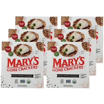 Mary's Gone Crackers Black Pepper Crackers - Case of 6/6.5 oz
