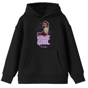 Spellbound Elian Love Yourself Girl’s Black Long Sleeve Hooded Sweatshirt - 1 of 4