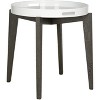 Ben Side Table - FOX4202B - White/Brown - Safavieh Couture - 4 of 4