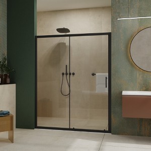 Single Sliding Shower Door, 1/5 inch Thick Clear Tempered Glass Shower Door with Stainless Steel Handle - 1 of 4