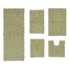 Home Weavers Bell Flower Collection 100% Cotton Tufted Bathroom Rug Set, Non-Slip Latex Bath Rug Set - 2 of 4