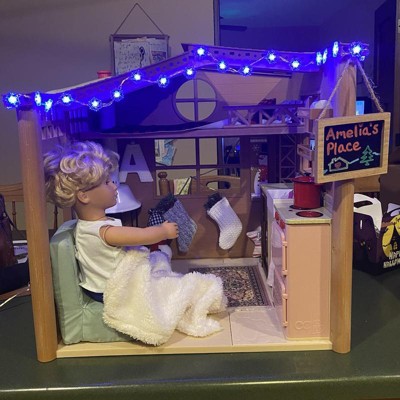 Cozy Cabin, Dollhouse Playset for 18-inch Dolls