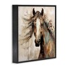 Stupell Industries Brown Horse with Florals, 24" x 24" - 3 of 4