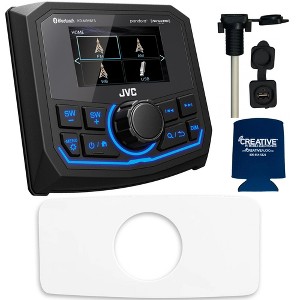 JVC KD-MR1BTS Waterproof Radio compatible with Stinger SEADASH3W Universal Marine 3" Radio Dash Kit, SMRAUXUSB3 USB/AUX - 1 of 4