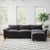 NicBex Modular Sectional Sofa,L-Shape Velvet Couch with Ottoman for Living Room,Apartment,Office - 2 of 4