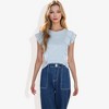 Anna-Kaci Women's Round Neck Ruffle Detail Layering Long T-Shirt Casual Top - 2 of 4