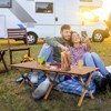 Tangkula 47" x 23" Folding Aluminum Picnic Table Roll-Up Camping Table with Carry Bag Portable Outdoor Table Low Height Beach Table for Travel - 3 of 4