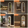 Infurnic Full Length Mirrors Elegant Floor Stand Mirror with Versatile Placement Options for Living Room, Clothing Shop, White, 15.7"*0.9"*59.8" - 4 of 4