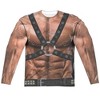 Men's Leather Daddy (Front Back Print) Long Sleeve Costume T-Shirt - 2 of 4