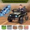 Electric Car for Kids, 12V Ride on Truck Car with Remote Control Spring Suspension, LED Lights, Music, 3 Speeds - 2 of 4