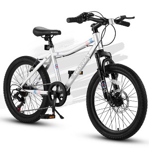 AENKYO 20-Inch Kids Mountain Bike for Boys and Girls, 7-Speed Shimano Twist Shifters,Teenager Children Bicycle - 1 of 4