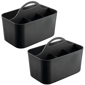 Mdesign Plastic Office Storage Organizer Caddy Tote, Small, 2 Pack : Target