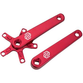 Promax SQ-1 Crank Arm Set - 150mm, Square Taper JIS Spindle Interface, 110mm BCD, Red