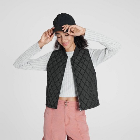 Wild Fable Women's Quilted Vest - Wild Fable™ Cream S