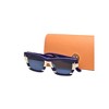 Tory Burch TY 7169U 189580 Womens Rectangle Sunglasses Navy Ivory Vintage Stripes 52mm - 4 of 4