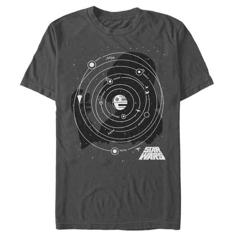 Men's Star Wars Death Star Orbit T-Shirt, 1 of 5