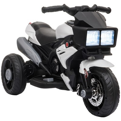 Aosom 6V Kids Motorcycle Dirt Bike Electric Battery-Powered Ride-On Toy Off-road Street Bike w/ Music Horn Headlights Motorbike for Girls Boy Blue