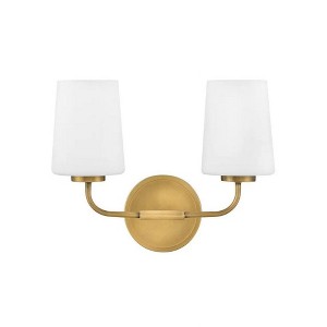 Lark Kline 2 - Light Vanity in  Heritage Brass - 1 of 3