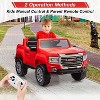 Licensed GMC 2-Seater Kids Electric Truck, 24V Battery Powered with Parent Remote Control, Dual 200W Motors,  Lights & Music,Red - 2 of 4