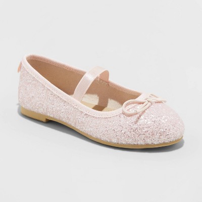 girls glitter ballet shoes