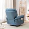 NicBex Recliner Chair Swivel Chair Glider Chair with Side Pocket Lounge Chair Sofa Chair for Living Room, Reading Room, Bedroom - 3 of 4