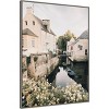 32" x 42" Bayeux by Krista Broadway Framed Canvas Wall Art Print - Amanti Art: European Canal Scene - 2 of 4