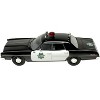 1970 Ford Custom Police Car "San Francisco Police Department" Black and White Limited Ed 1/43 Model Car by Goldvarg Collection - 4 of 4