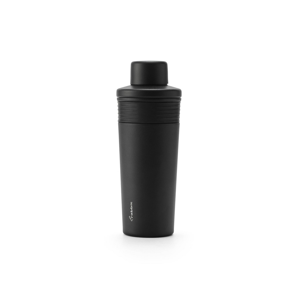 Rabbit 18oz Stainless Steel Cocktail Shaker Black