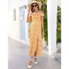 Coolmee Women's Maternity Dress Off Shoulder Split A Line Casual Maxi Dress Photography Dress for Babyshower - 3 of 4