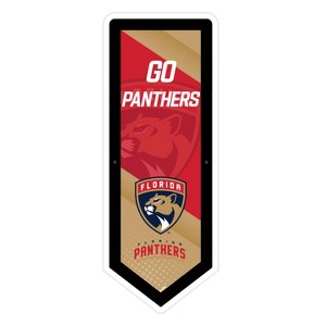 Evergreen Ultra-Thin Glazelight LED Wall Decor, Pennant, Florida Panthers- 9 x 23 Inches Made In USA - 1 of 4