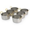 Gibson 6 Piece Mini Vintage Circular Dutch Oven Set with Brass Handle - 3 of 4