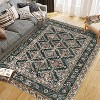 Faux Sheepskin Area Rug, Washable Runner Rug, Stain Resistant, Foldable & Non-Slip Boho Print Carpet for Living Room, Bedroom, Office - 3 of 4