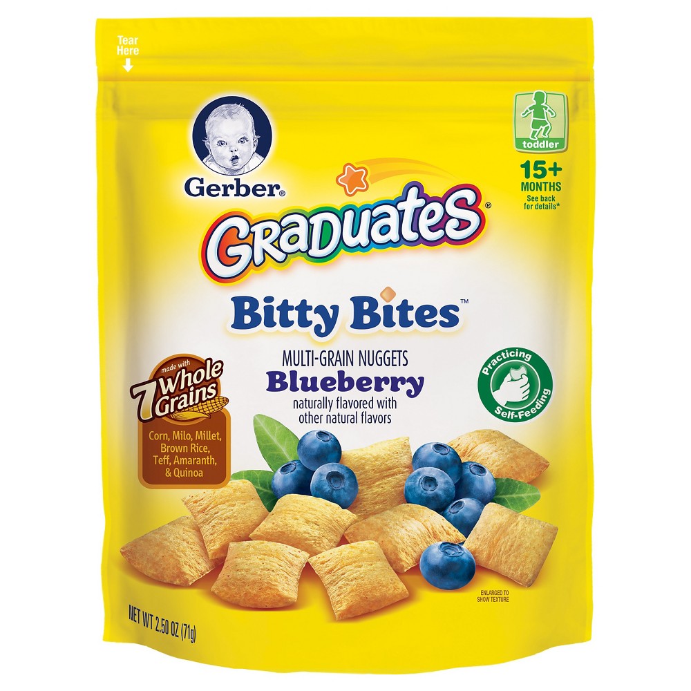 UPC 015000013684 product image for Gerber Graduates Bitty Bites Multigrain Snack Blueberry - 2.5oz | upcitemdb.com