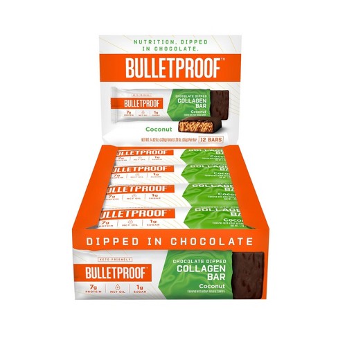 Bulletproof Coconut Chocolate Dipped Collagen Bar - 12pk - image 1 of 4