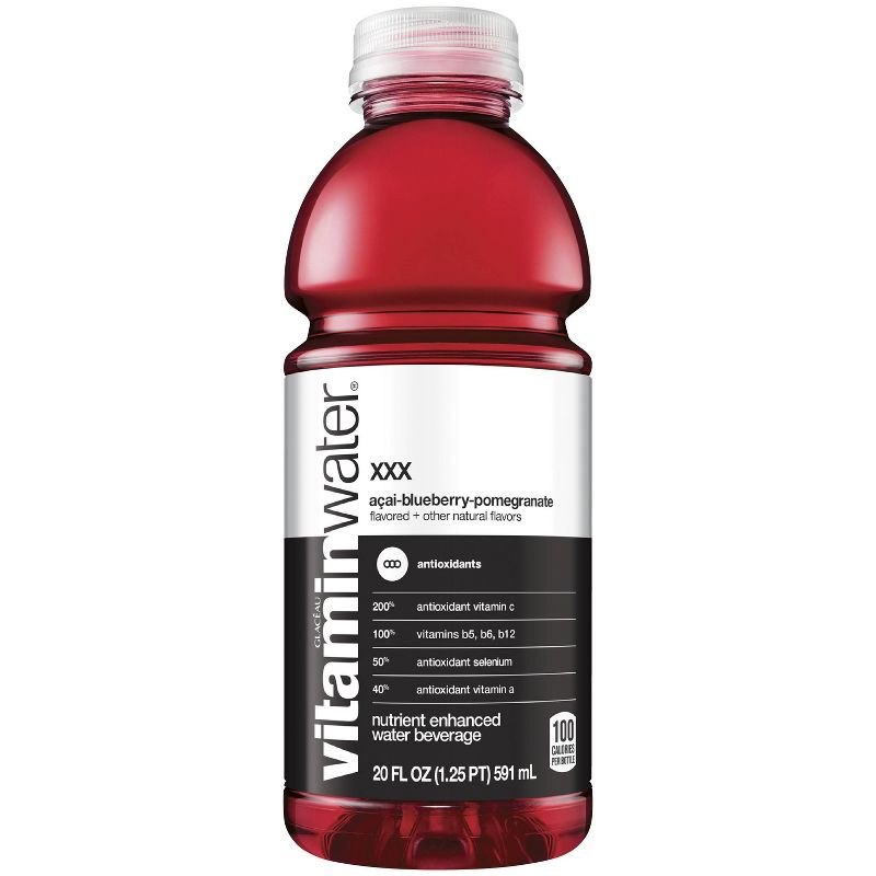 vitaminwater xxx a&#231;ai- blueberry-pomegranate - 20 fl oz Bottle, 1 of 12