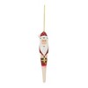 Melrose Santa Drop Ornament (Set of 12) - 2 of 3